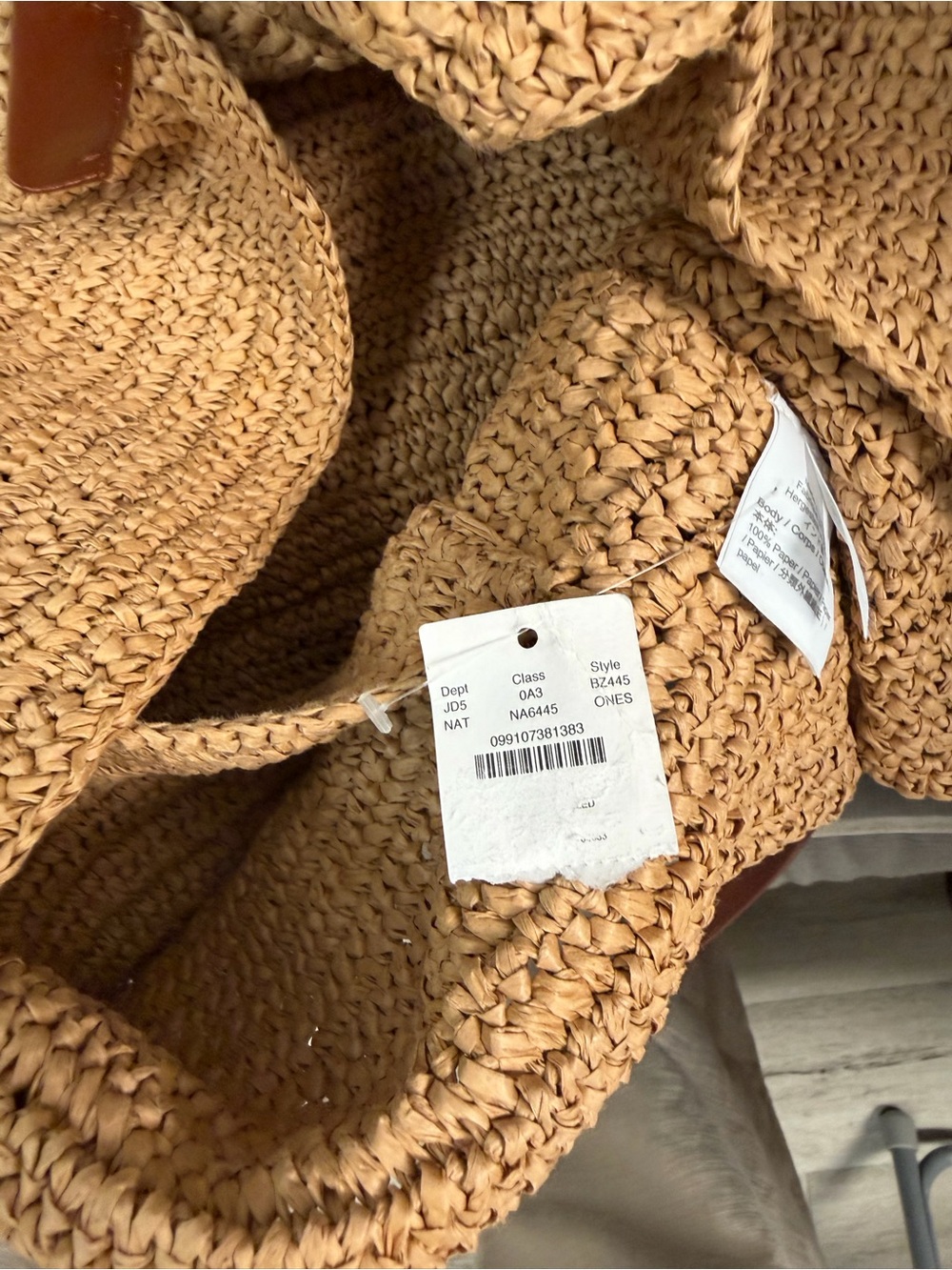 J CREW Large handknotted packable tote bag $148 - Picture 10 of 10